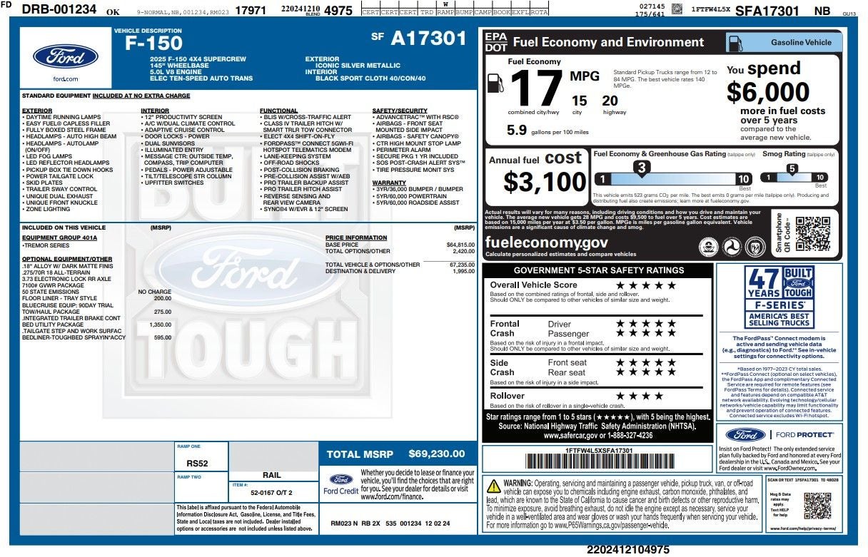 2025 Ford F-150 Tremor