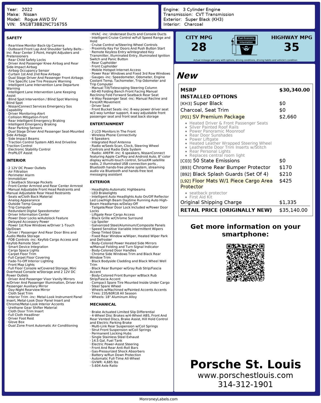 2022 Nissan Rogue SV