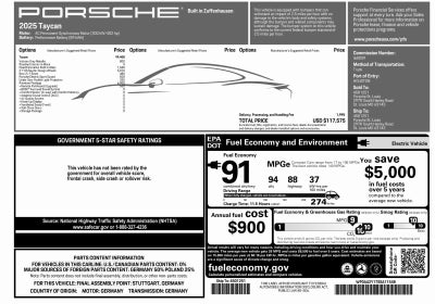 2025 Porsche Taycan Taycan