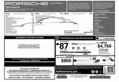 2025 Porsche Taycan Taycan 4S