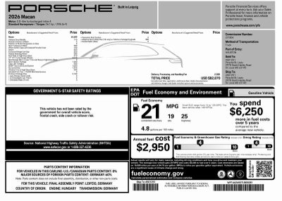 2026 Porsche Macan Macan