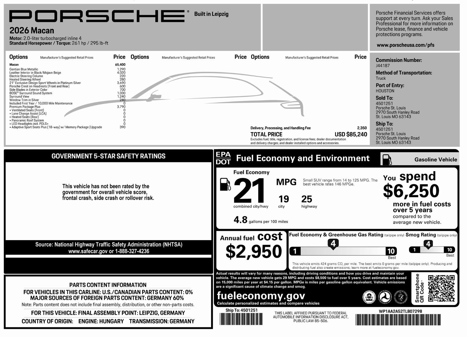 2026 Porsche Macan Macan