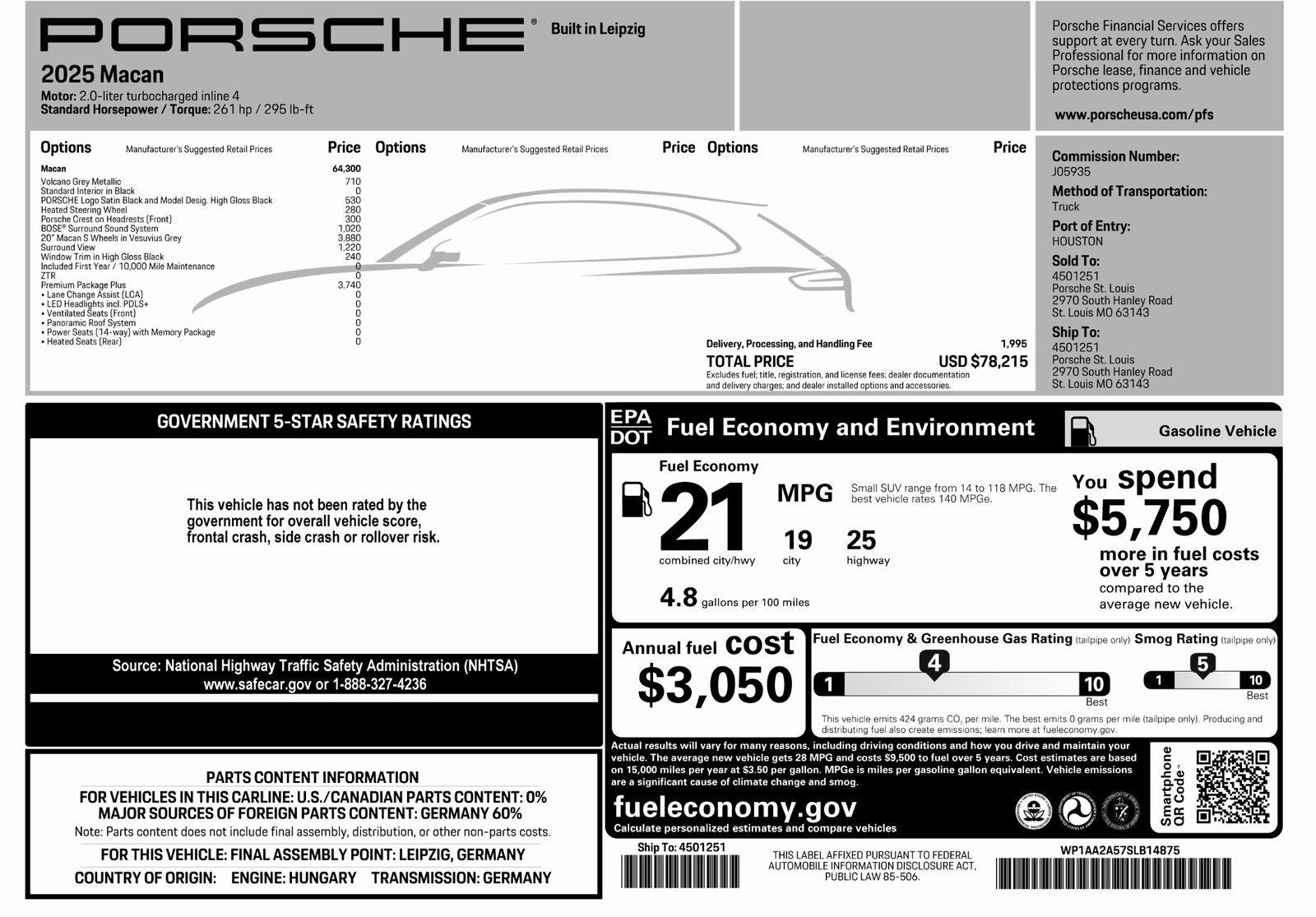 2025 Porsche Macan Macan