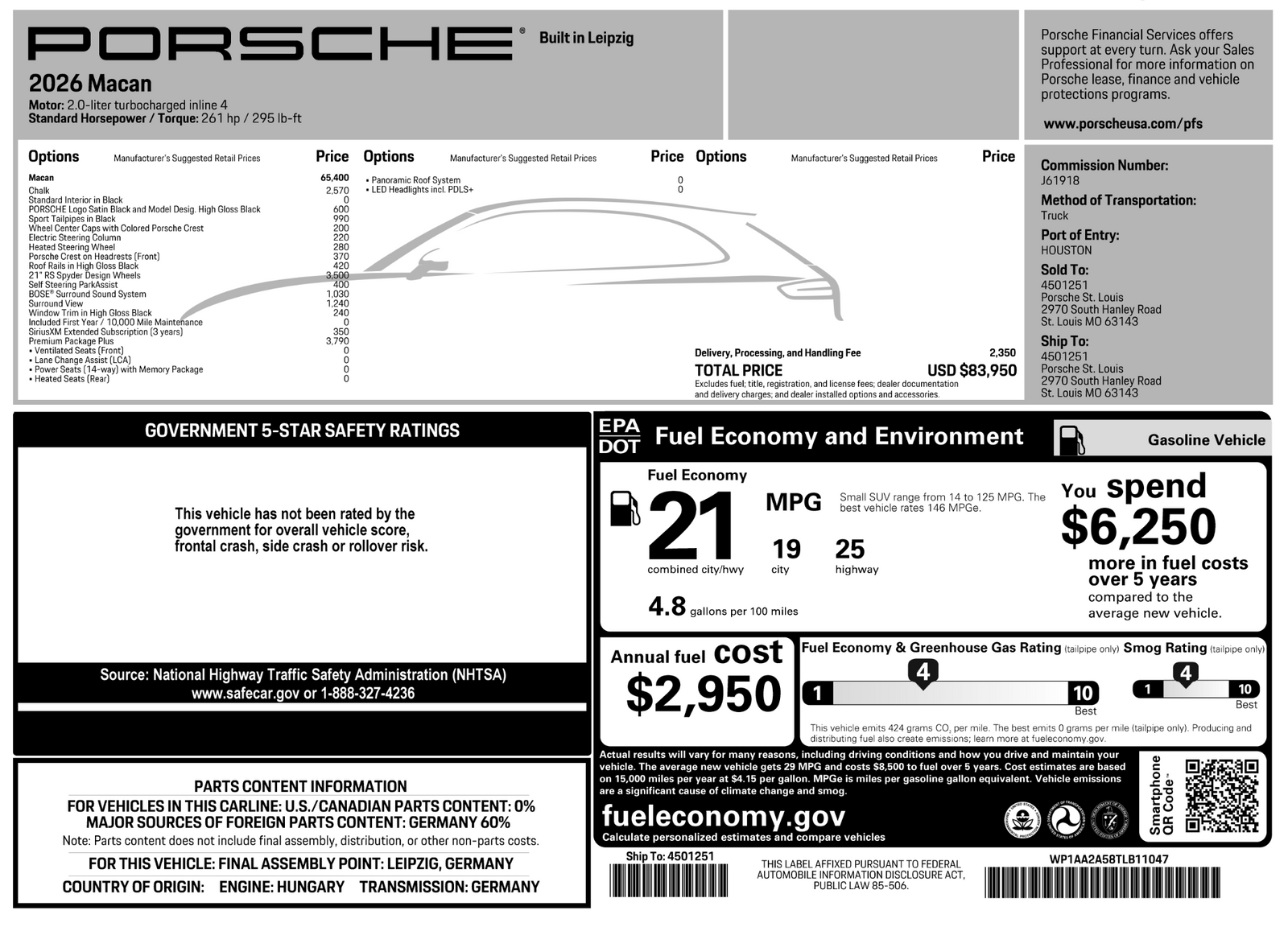 2026 Porsche Macan Macan