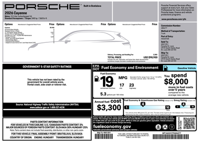 2026 Porsche Cayenne Cayenne