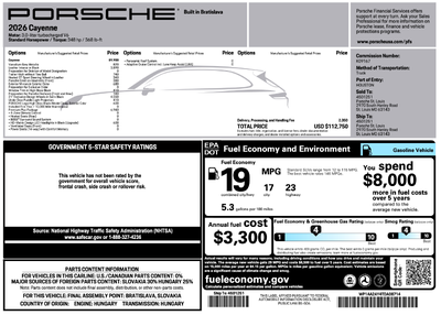 2026 Porsche Cayenne Cayenne