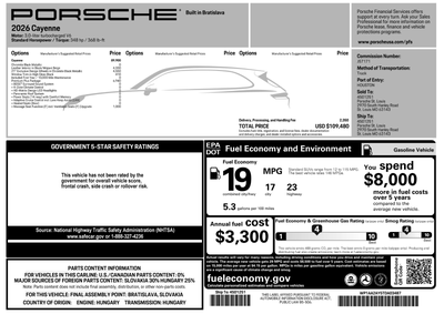 2026 Porsche Cayenne Base