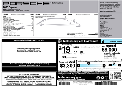 2026 Porsche Cayenne Cayenne