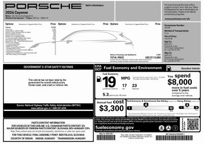 2026 Porsche Cayenne Cayenne