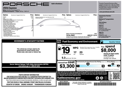 2026 Porsche Cayenne Cayenne