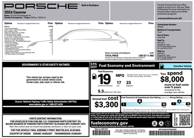 2026 Porsche Cayenne Cayenne