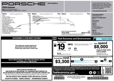 2026 Porsche Cayenne Cayenne
