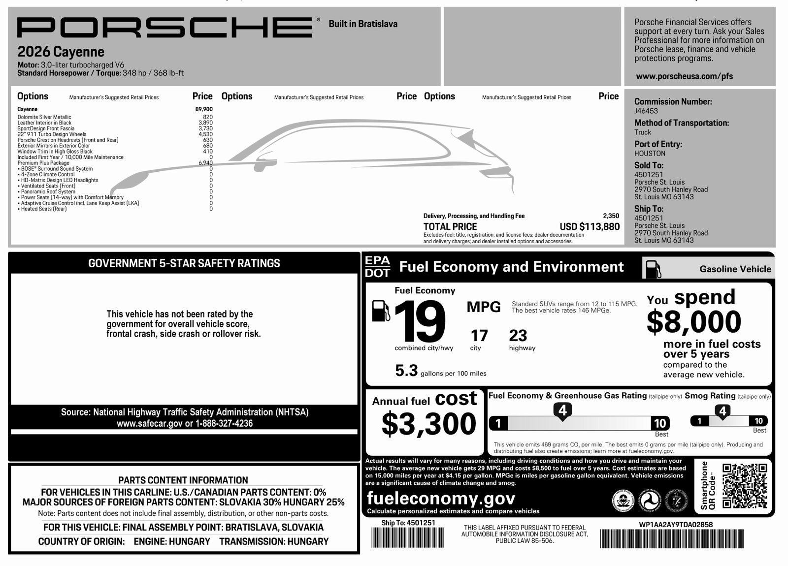 2026 Porsche Cayenne Cayenne