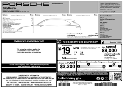 2026 Porsche Cayenne Base
