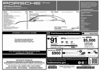 2025 Porsche Macan Macan 4S Electric