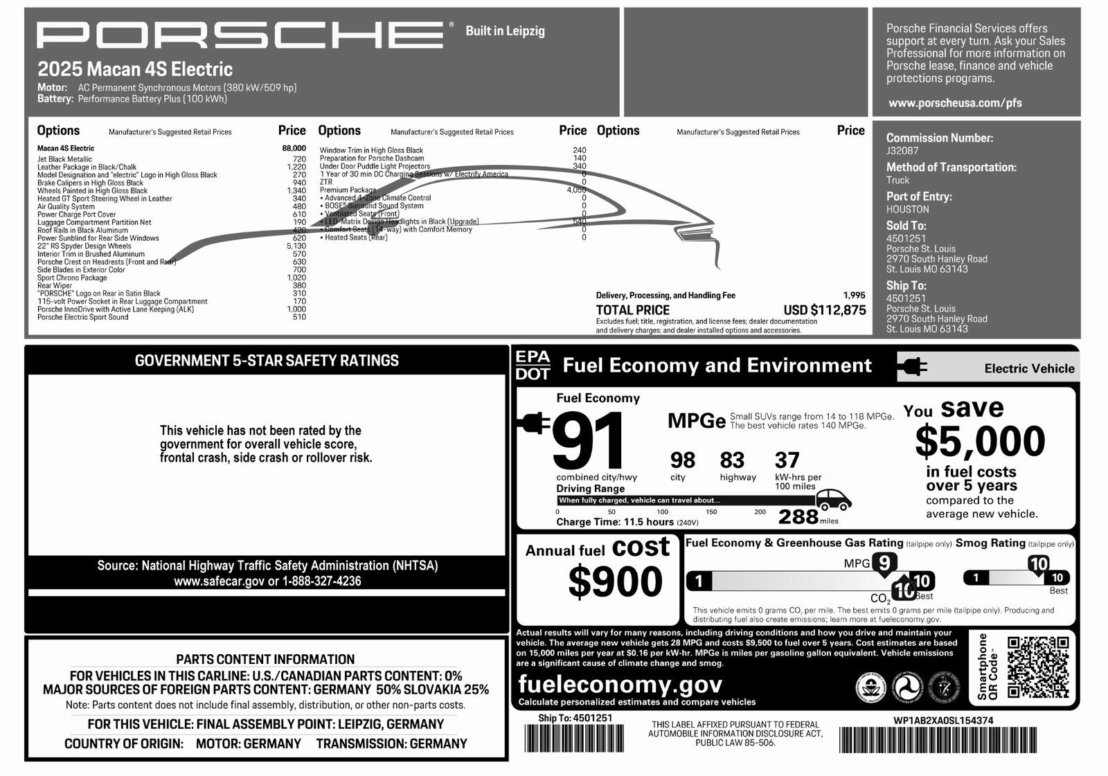 2025 Porsche Macan Macan 4S Electric