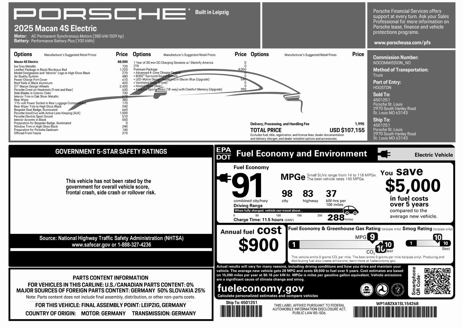 2025 Porsche Macan Macan 4S Electric