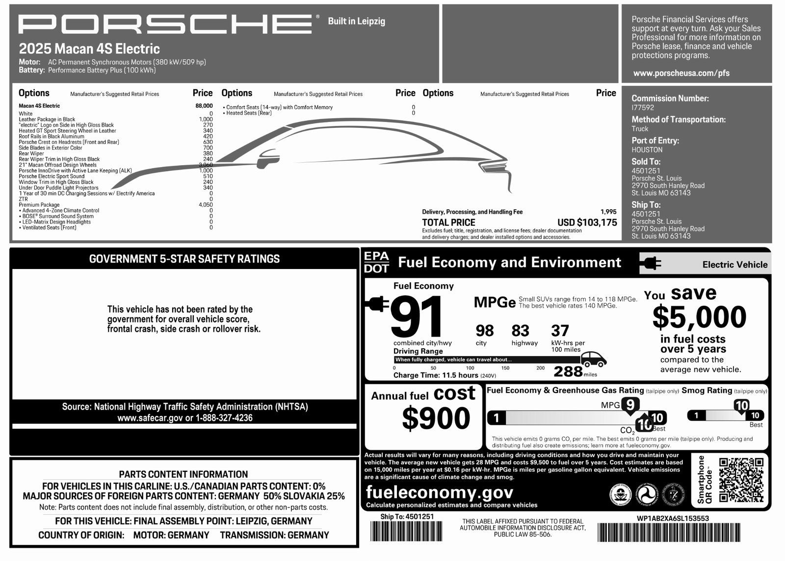 2025 Porsche Macan Macan 4S Electric