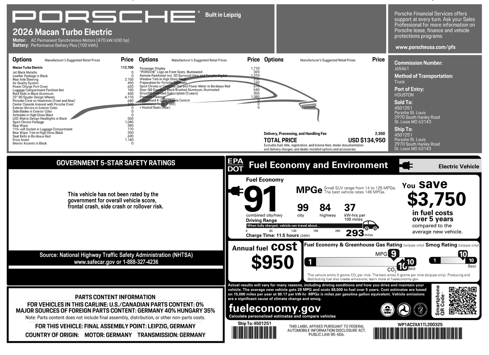 2026 Porsche Macan Turbo Electric