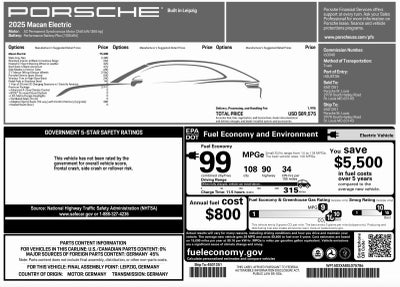 2025 Porsche Macan Macan Electric