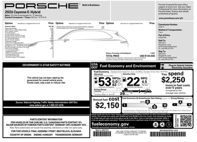 2026 Porsche Cayenne E-Hybrid