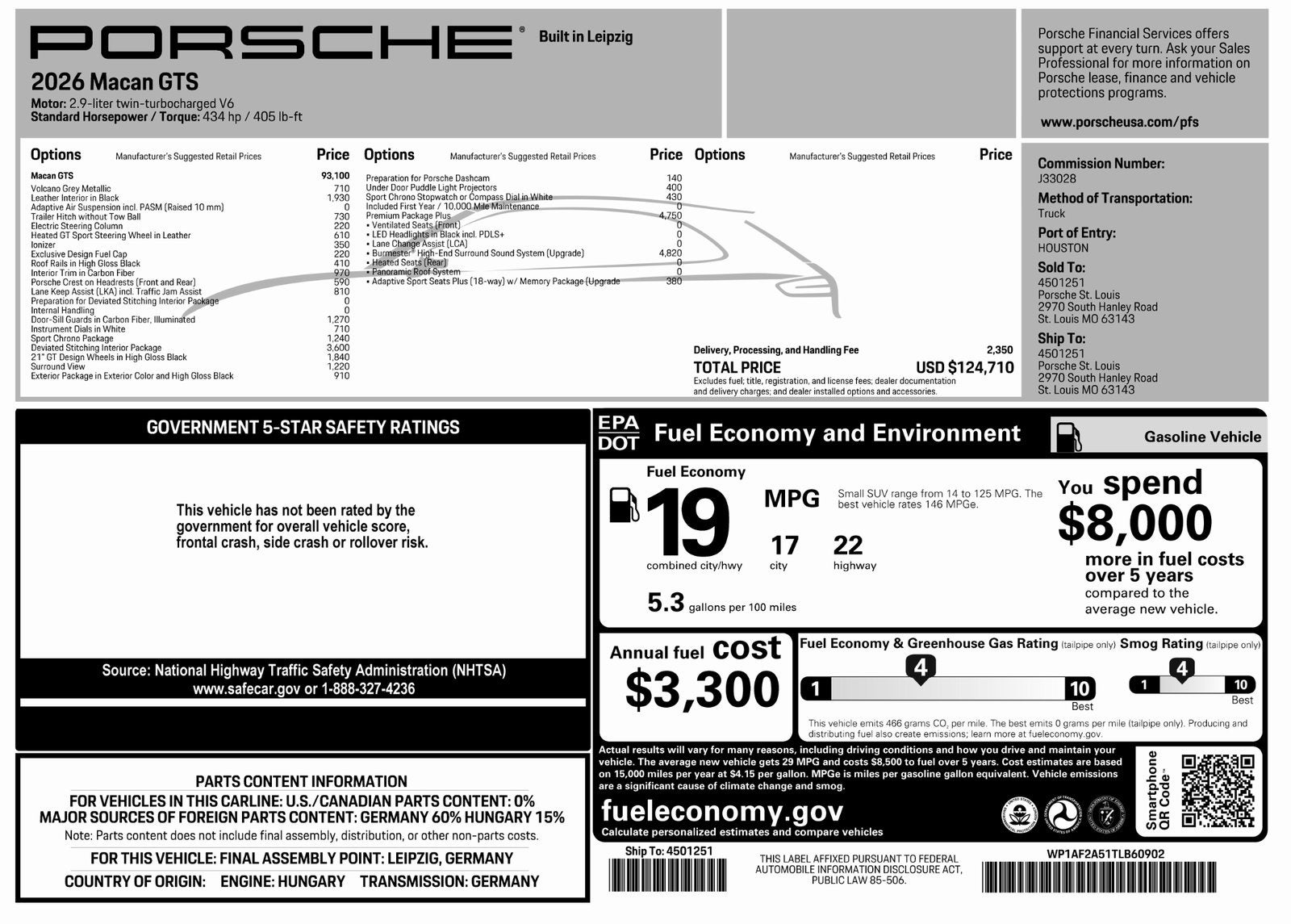 2026 Porsche Macan Macan GTS
