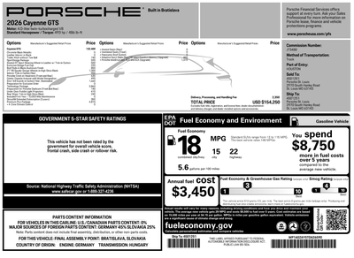 2026 Porsche Cayenne GTS
