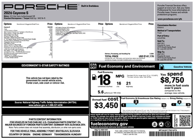 2026 Porsche Cayenne Cayenne S