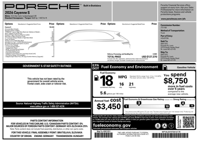 2026 Porsche Cayenne S