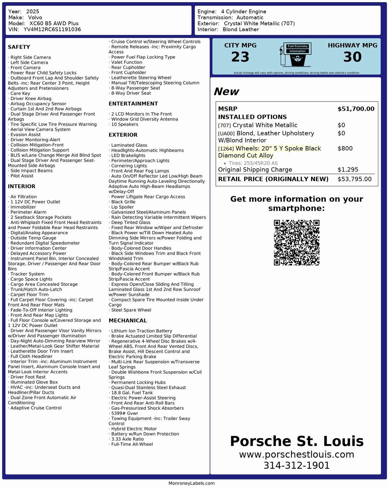 2025 Volvo XC60 B5 Plus