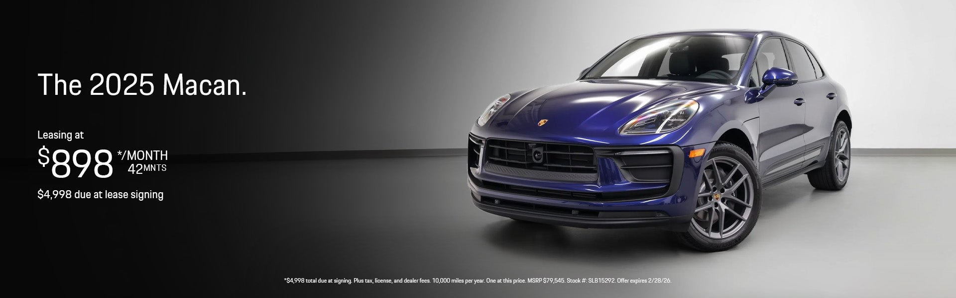2025 Macan lease special banner