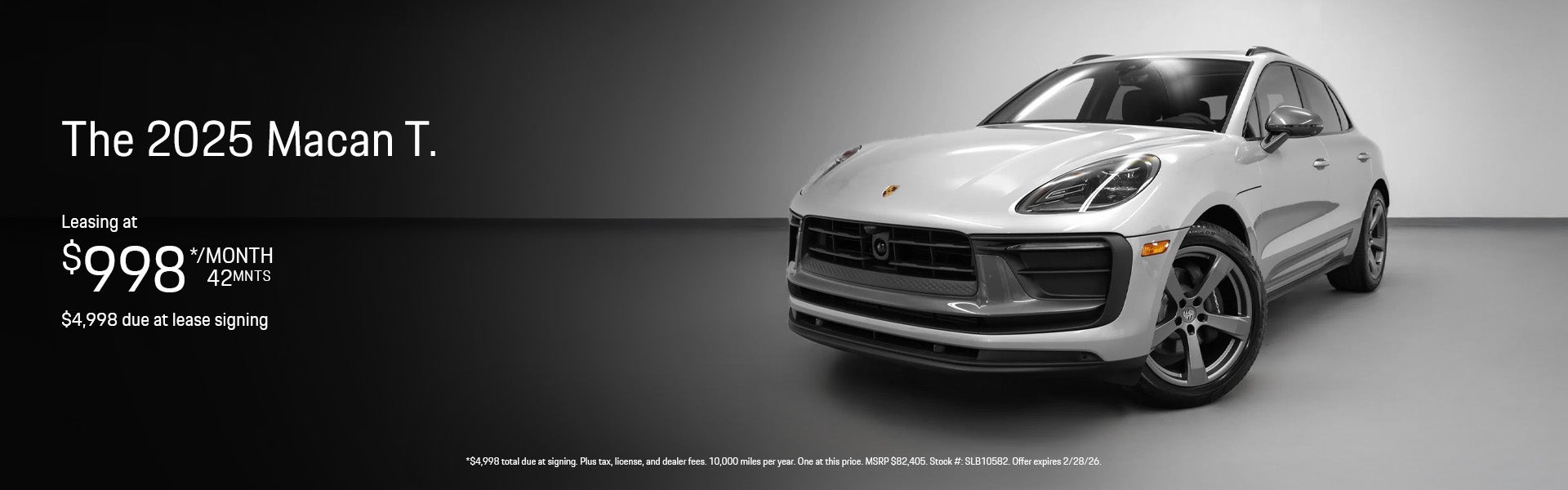 2025 Macan T lease special banner