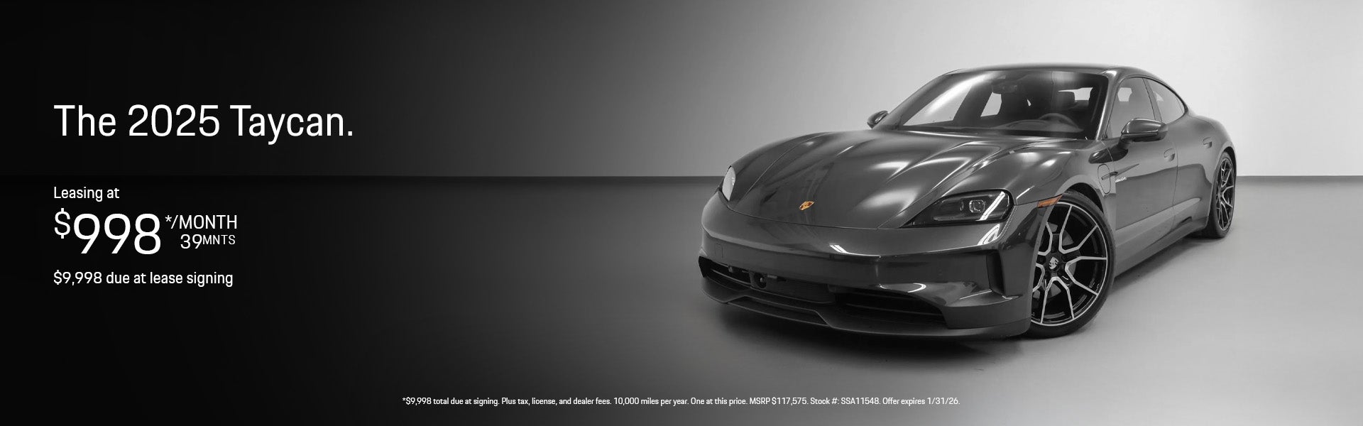 2025 Taycan special banner