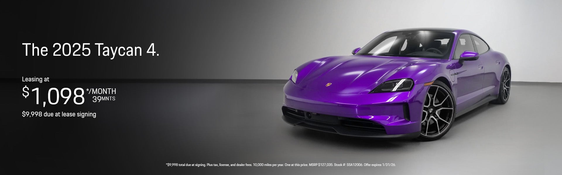 2025 Taycan 4 special banner