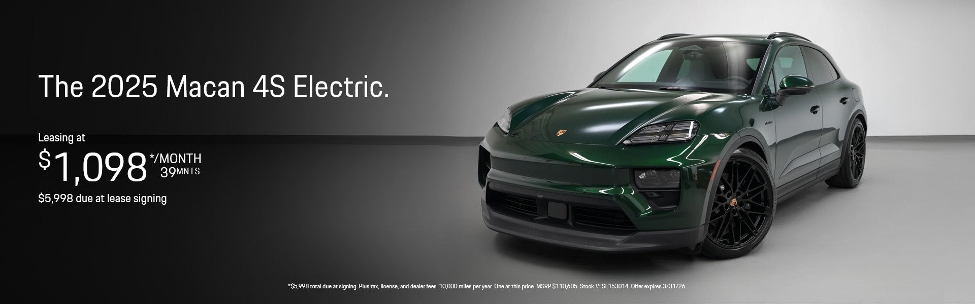 2025 Macan 4S Electric Lease Special